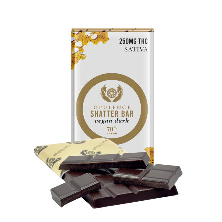 OPULENCE THC CHOCOLATE SHATTER BARS | 250MG EDIBLES