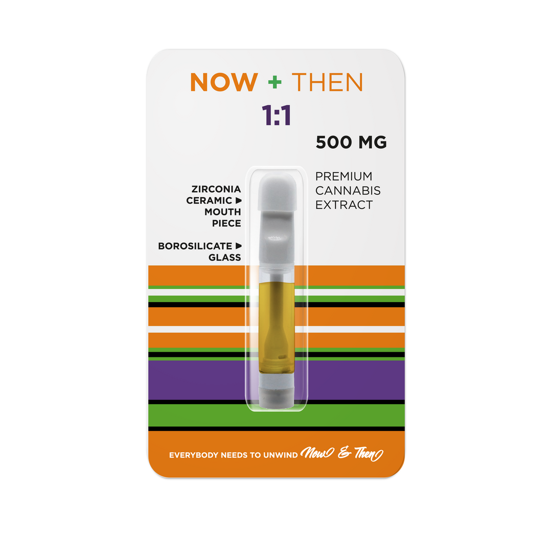 NOW + THEN THC+CBD 1:1 510 VAPE CART | 500MG