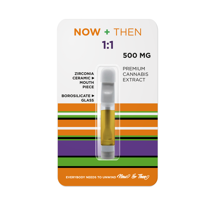 NOW + THEN THC+CBD 1:1 510 VAPE CART | 500MG