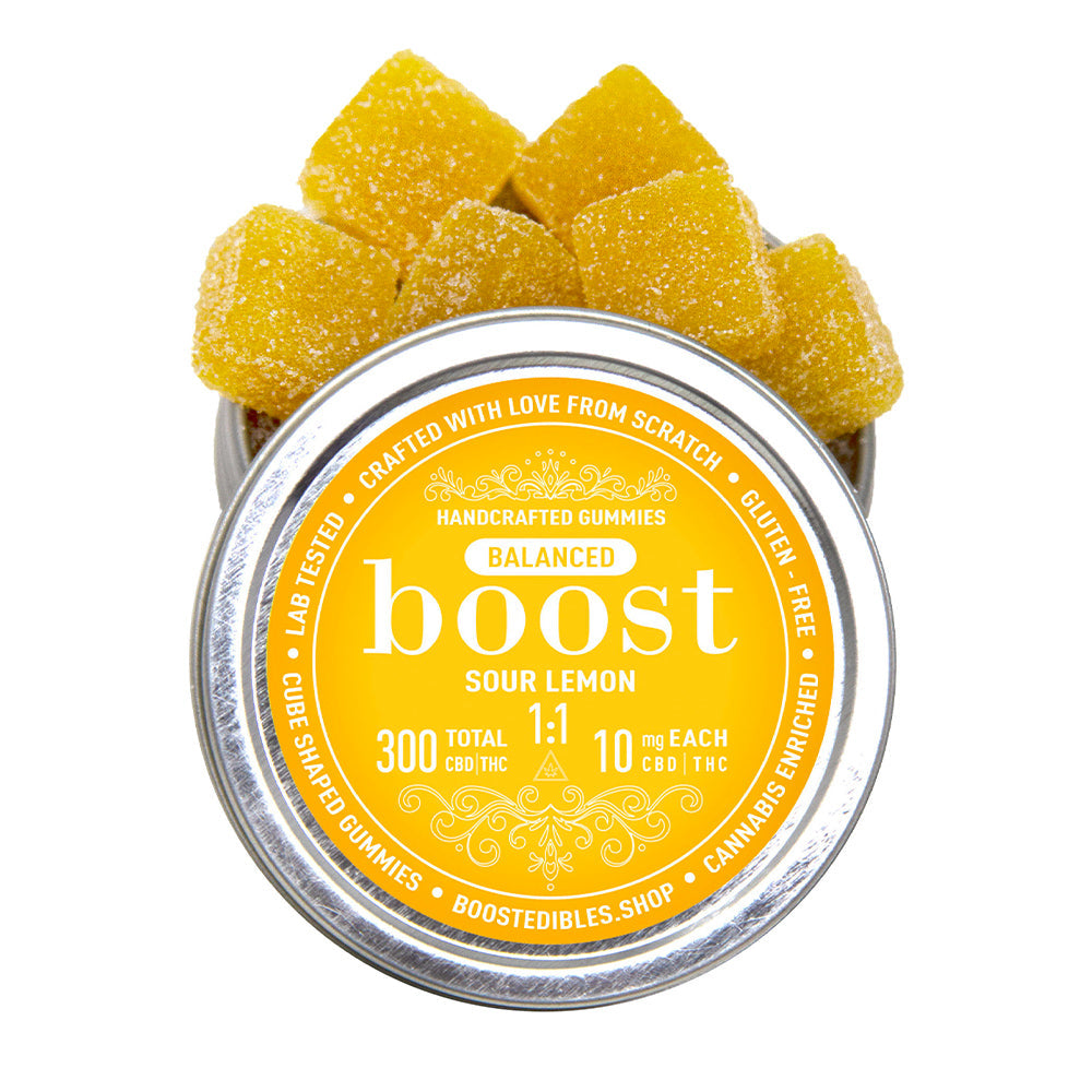 BOOST THC+CBD 1:1 BALANCED GUMMIES | 300MG EDIBLES