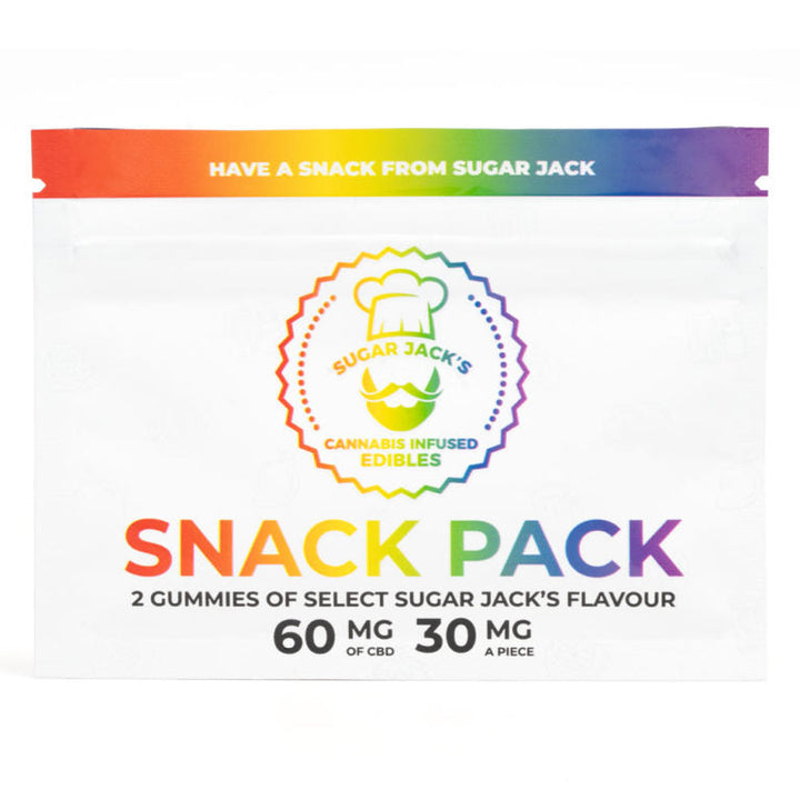 PACK DE GOMMES DE COLLATION AU CBD SUGAR JACKS | ALIMENTS 60 MG 