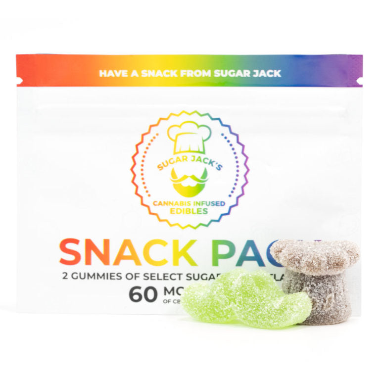 SUGAR JACKS CBD SNACK PACK GUMMIES | 60MG EDIBLES