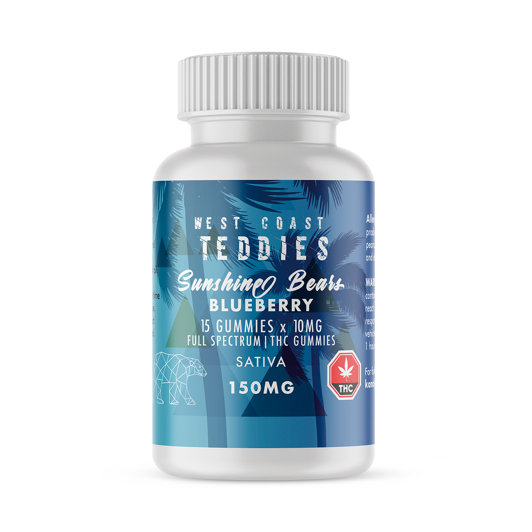 OURS EN BONBONNES AU THC WEST COAST TEDDIES | ALIMENTS 150 MG 