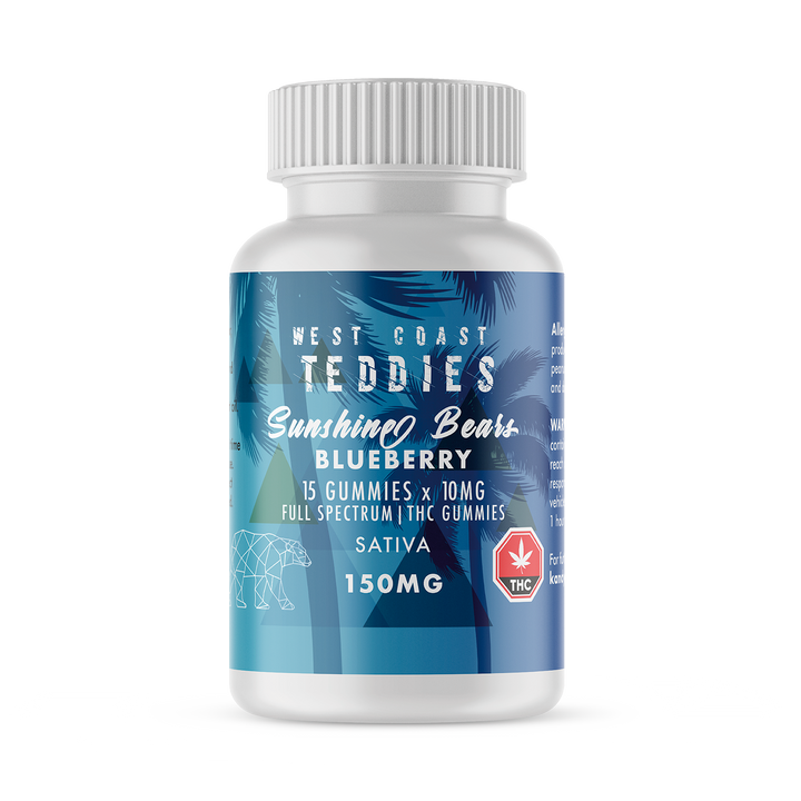 OURS EN BONBONNES AU THC WEST COAST TEDDIES | ALIMENTS 150 MG 