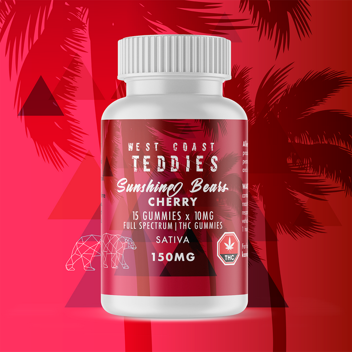 OURS EN BONBONNES AU THC WEST COAST TEDDIES | ALIMENTS 150 MG 