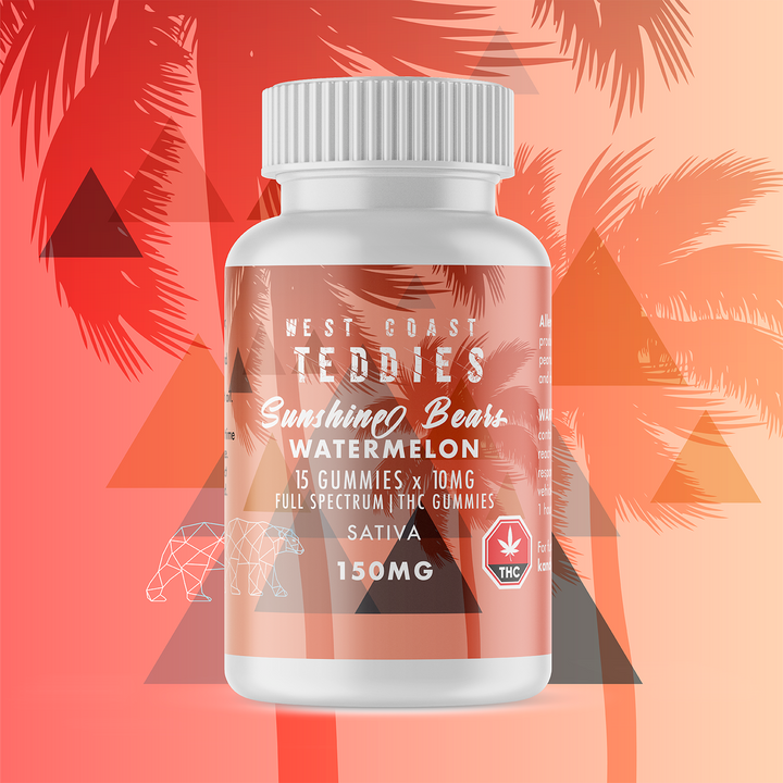 OURS EN BONBONNES AU THC WEST COAST TEDDIES | ALIMENTS 150 MG 