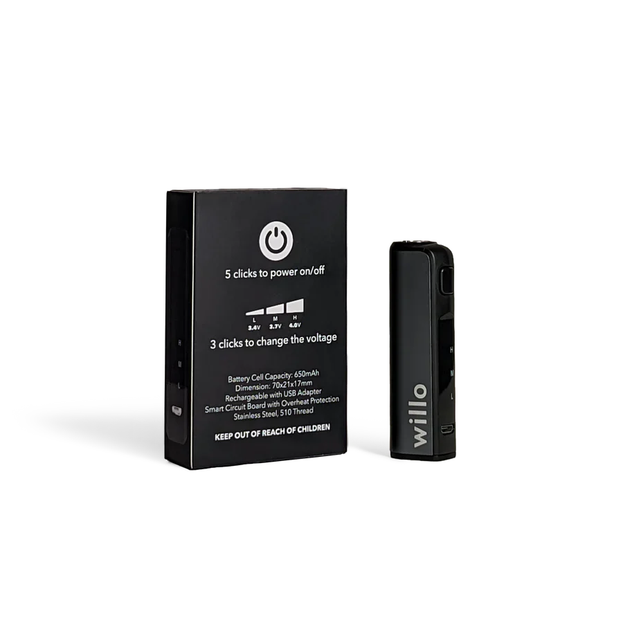 WILLO 510 RECHARGEABLE VAPE BATTERY