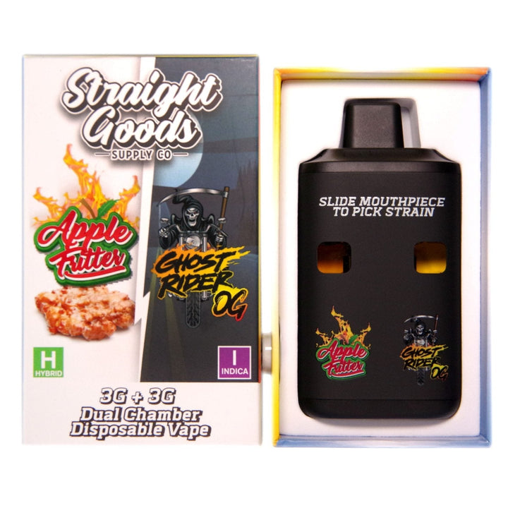 STYLO VAPE JETABLE À DOUBLE CHAMBRE AU THC STRAIGHT GOODS | 6G