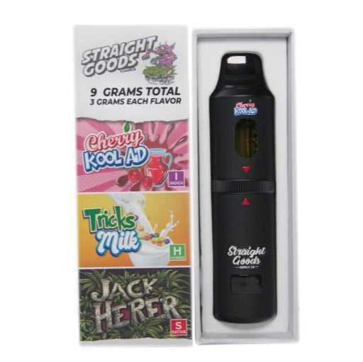 STYLO VAPE JETABLE À TRIPLE CHAMBRE AU THC STRAIGHT GOODS | 9G