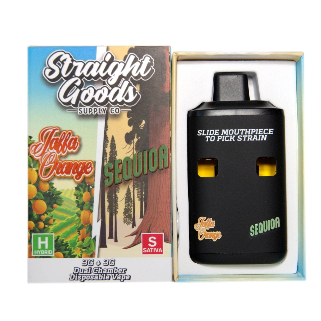 STYLO VAPE JETABLE À DOUBLE CHAMBRE AU THC STRAIGHT GOODS | 6G