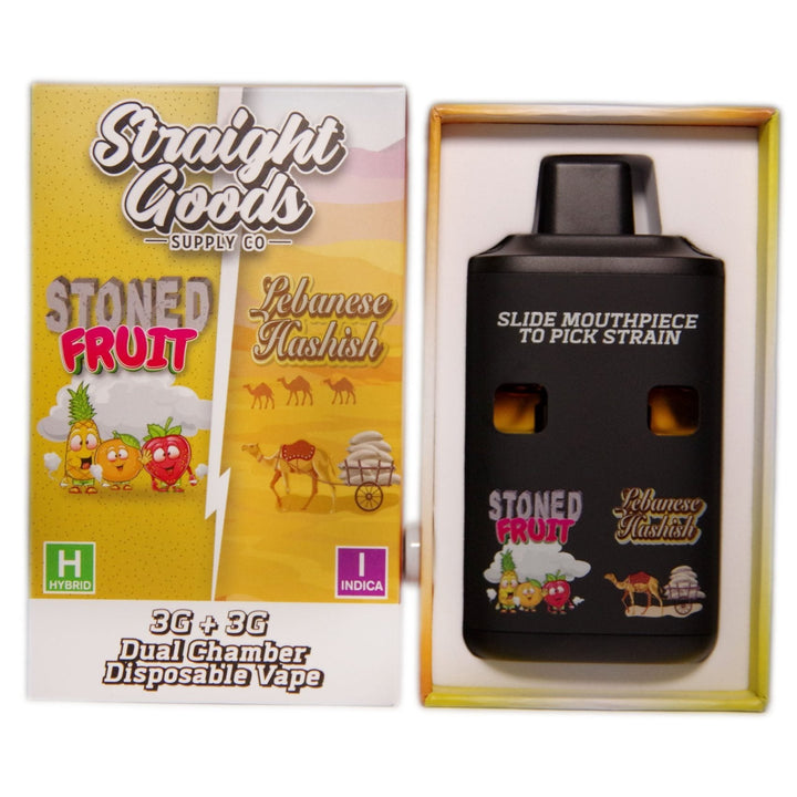 STYLO VAPE JETABLE À DOUBLE CHAMBRE AU THC STRAIGHT GOODS | 6G