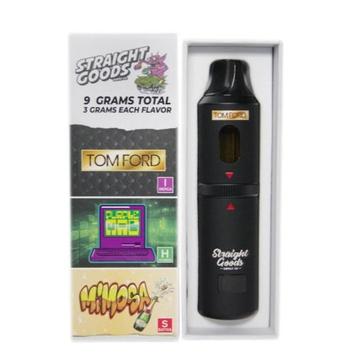 STYLO VAPE JETABLE À TRIPLE CHAMBRE AU THC STRAIGHT GOODS | 9G