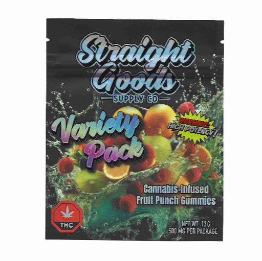 GOMMES AU THC STRAIGHT GOODS | PRODUITS COMESTIBLES 500 MG 